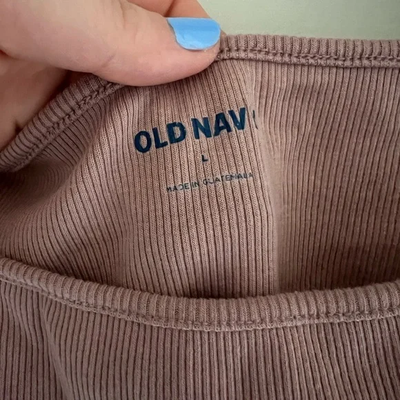 Bundle of 3 Old Navy cropped square neck tank tops green & pink women’s large - Picture 7 of 7